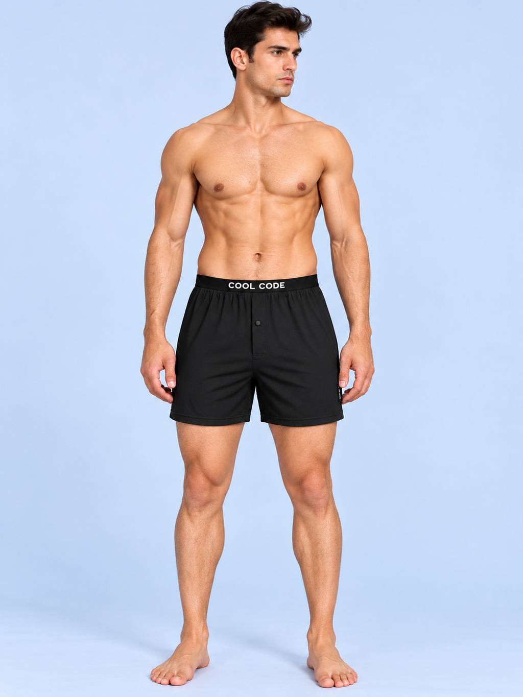 COTTON POP INNER BOXER -BLACK CC02