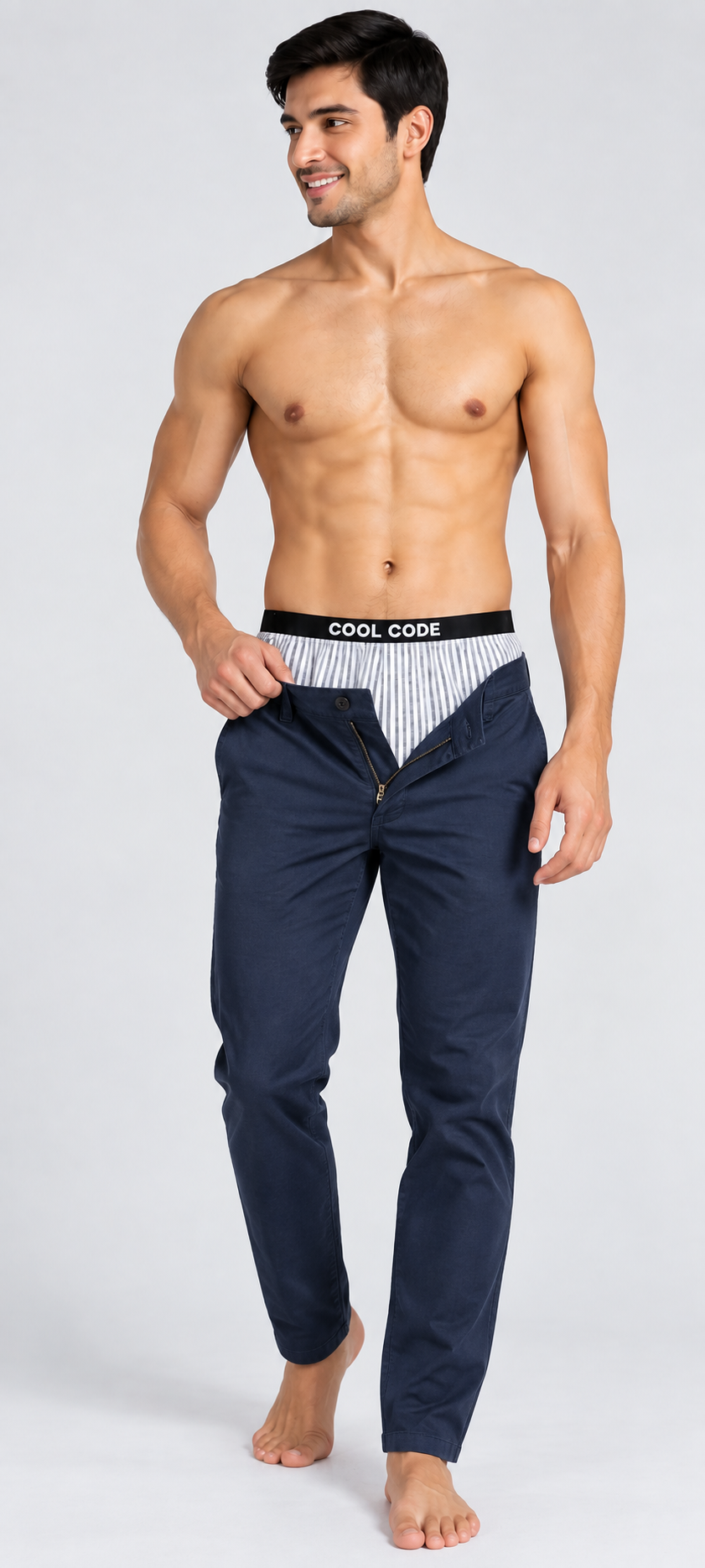 COTTON INNER BOXER - DOUBLE LYOCELL WGREY CC01