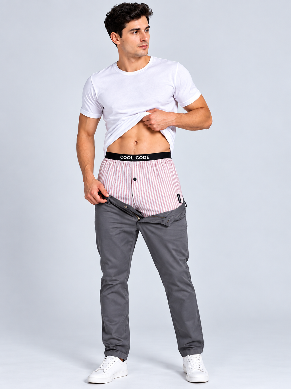 COTTON INNER BOXER - DOUBLE LYOCELL WPNK CC01