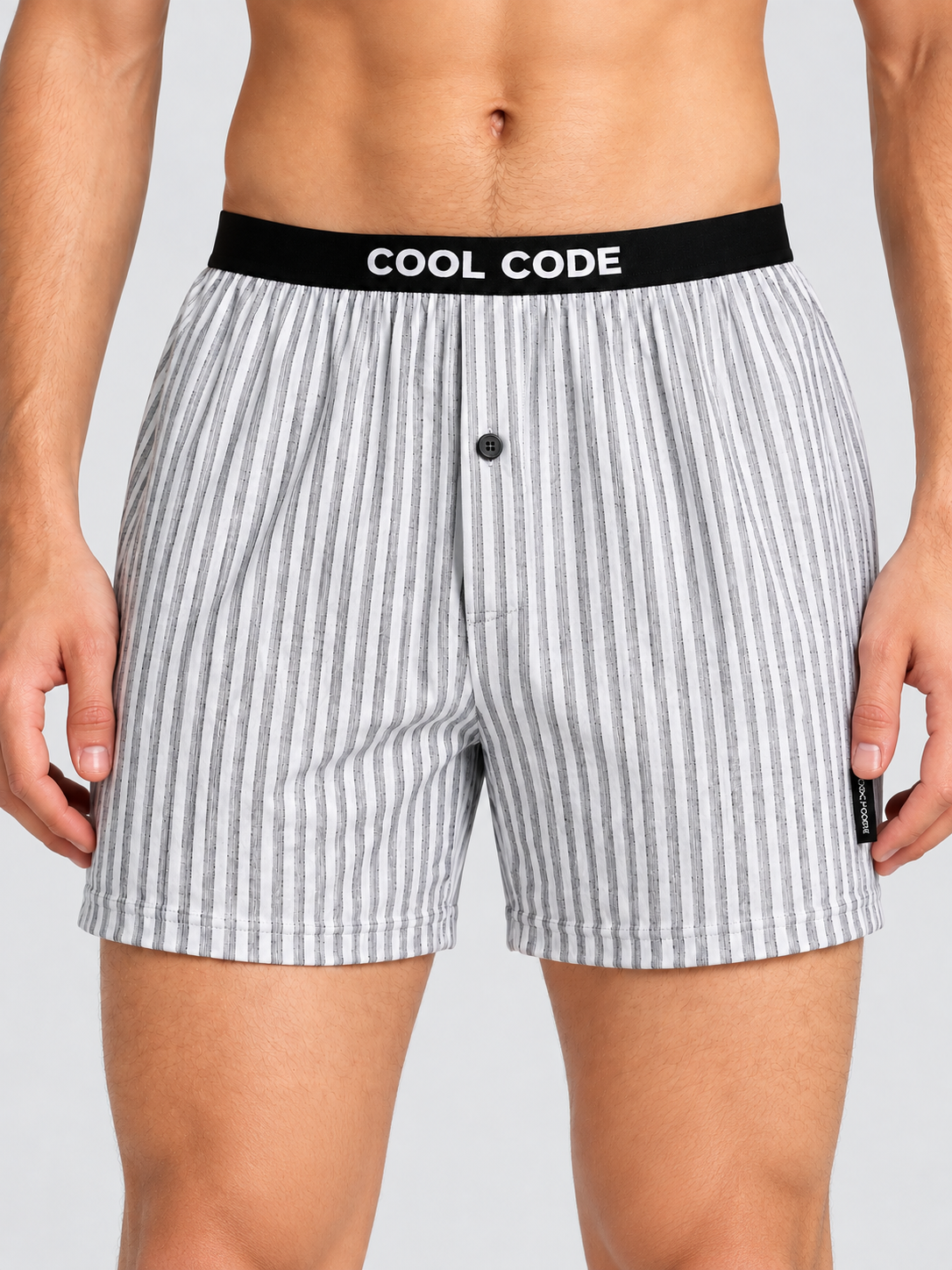 COTTON INNER BOXER - DOUBLE LYOCELL WGREY CC01