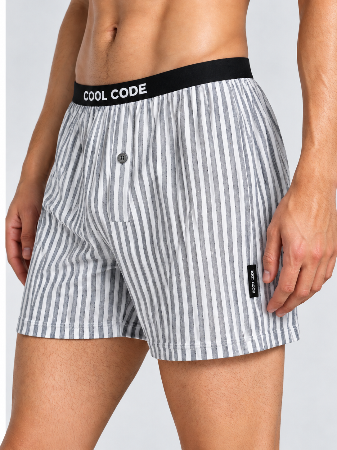 COTTON INNER BOXER - DOUBLE LYOCELL WGREY CC01
