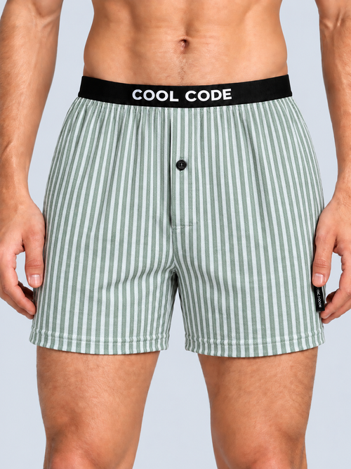 COTTON INNER BOXER - DOUBLE LYOCELL WGREEN CC01