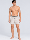 COTTON INNER BOXER - DOUBLE LYOCELL WBROWN CC01