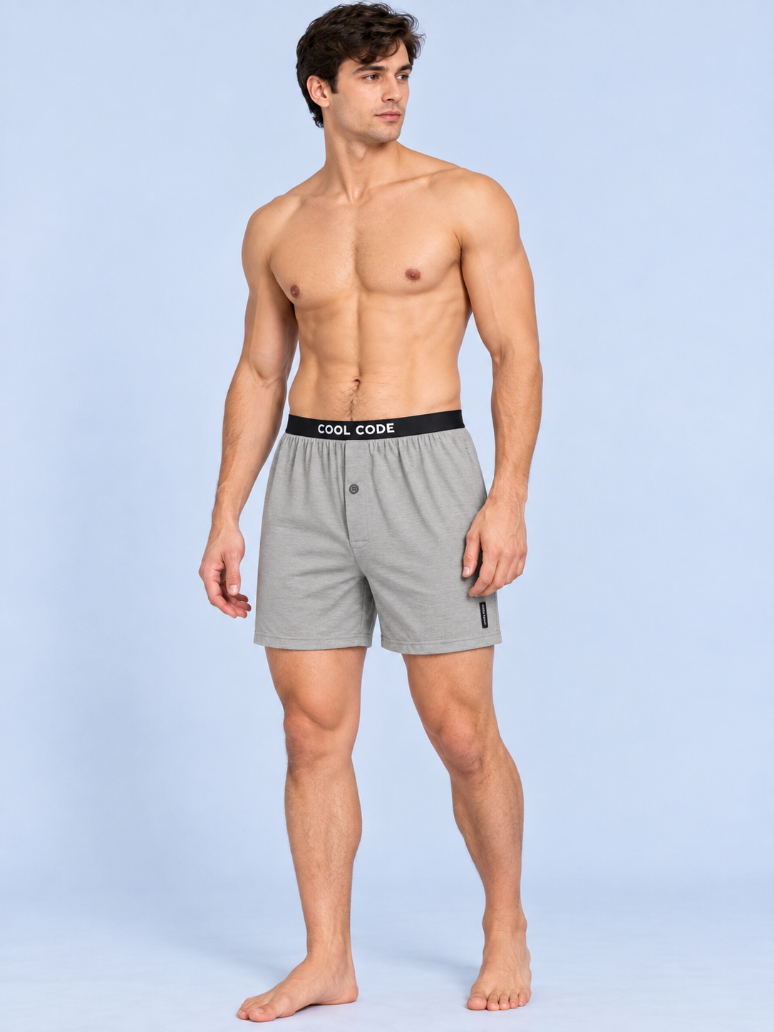 COTTON POP INNER BOXER -GREY CC02