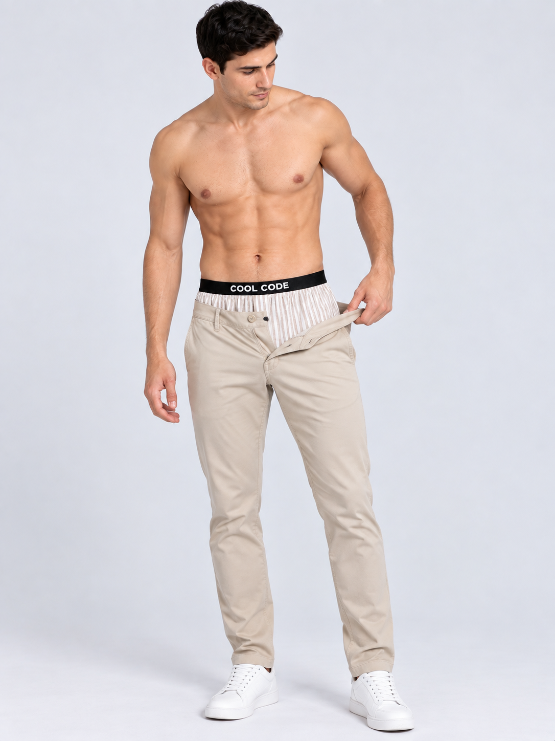 COTTON INNER BOXER - DOUBLE LYOCELL WBROWN CC01