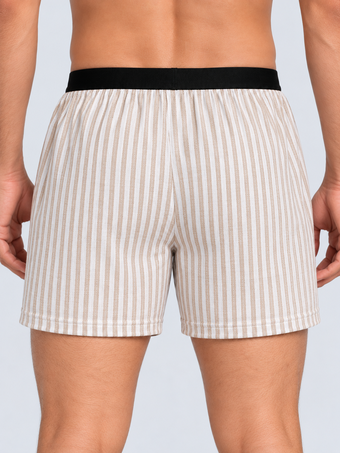 COTTON INNER BOXER - DOUBLE LYOCELL WBROWN CC01